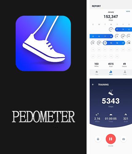 Laden Sie kostenlos Pedometer - Schrittzähler und Kalorien-Burner für Android Herunter. App für Smartphones und Tablets.
