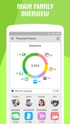 Laden Sie kostenlos Personal finance: Expense tracker für Android Herunter. Programme für Smartphones und Tablets.