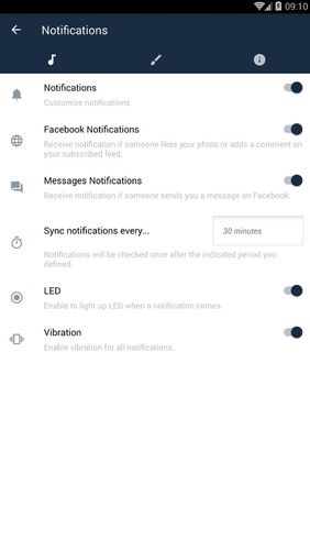 Les captures d'écran du programme Phoenix - Facebook & Messenger pour le portable ou la tablette Android.