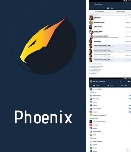 Besides Windows 8+ launcher Android program you can download Phoenix - Facebook & Messenger for Android phone or tablet for free.