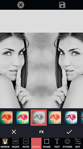 Screenshots of Photo editor collage maker program for Android phone or tablet.