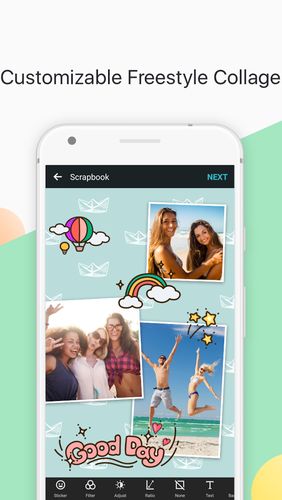 Laden Sie kostenlos Photo grid - Photo editor, video & photo collage für Android Herunter. Programme für Smartphones und Tablets.