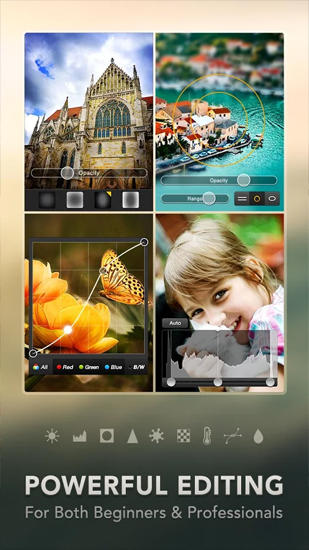 Die App PicsPlay: Photo Editor für Android, Laden Sie kostenlos Programme für Smartphones und Tablets herunter.