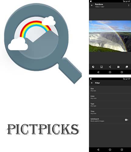 Besides Windows 8+ launcher Android program you can download PictPicks - Image search for Android phone or tablet for free.