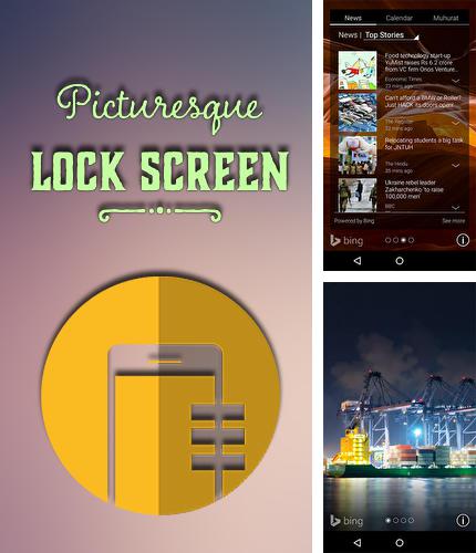 Кроме программы Simple RSS для Андроид, можно бесплатно скачать Picturesque lock screen на Андроид телефон или планшет.