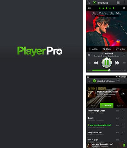 アンドロイド用のプログラム AutoCAD のほかに、アンドロイドの携帯電話やタブレット用の PlayerPro: Music Player を無料でダウンロードできます。