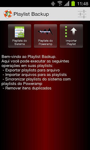 Descargar gratis Playlist backup para Android. Programas para teléfonos y tabletas.