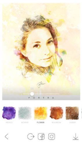 Screenshots of PORTRA – Stunning art filter program for Android phone or tablet.