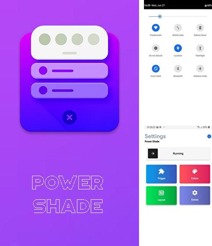 Télécharger gratuitement Power Shade: Barre des notifications et des messages pour Android. Application sur les portables et les tablettes.