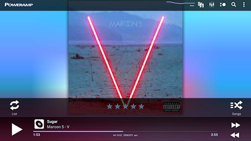 Безкоштовно скачати Poweramp на Андроїд. Програми на телефони та планшети.