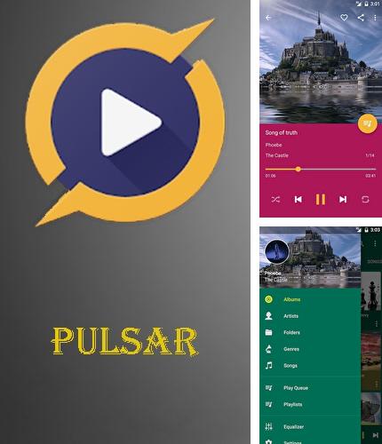 Бесплатно скачать программу Pulsar - Music player на Андроид телефоны и планшеты.