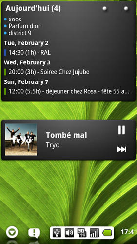 Baixar grátis Pure music widget para Android. Programas para celulares e tablets.