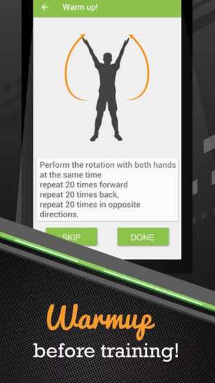 Die App Pushups Workout für Android, Laden Sie kostenlos Programme für Smartphones und Tablets herunter.