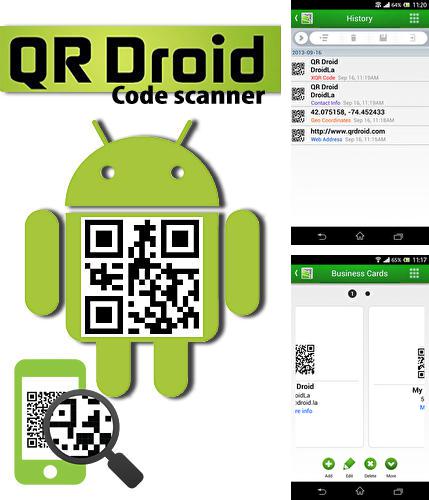 Download QR droid: Code scanner for Android phones and tablets.