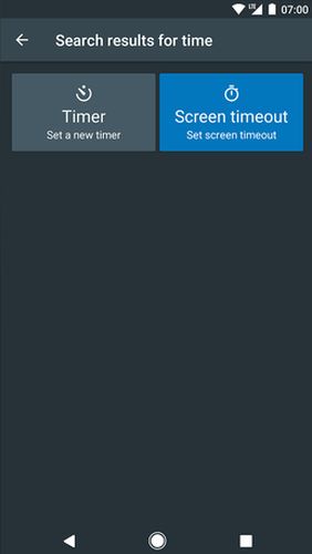 Les captures d'écran du programme Quick settings pour le portable ou la tablette Android.