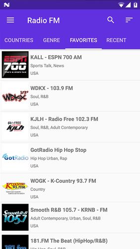 Radio FM app for Android, download programs for phones and tablets for free.