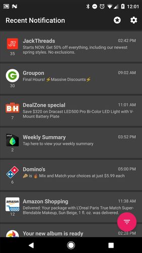 Download Recent notification for Android for free. Apps for phones and tablets.