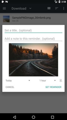 Aplicación Remindee - Create reminders para Android, descargar gratis programas para tabletas y teléfonos.