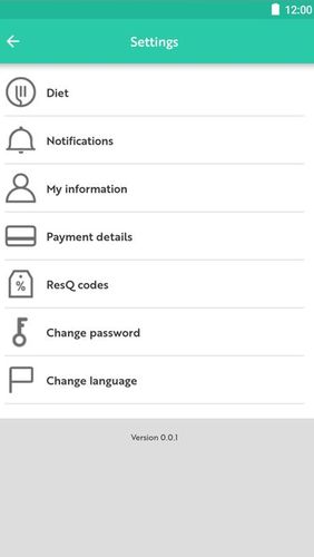 Les captures d'écran du programme ResQ club pour le portable ou la tablette Android.