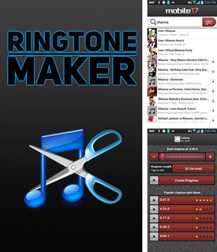 Outre le programme Xplay music player pour Android vous pouvez gratuitement télécharger Ringtone maker sur le portable ou la tablette Android.