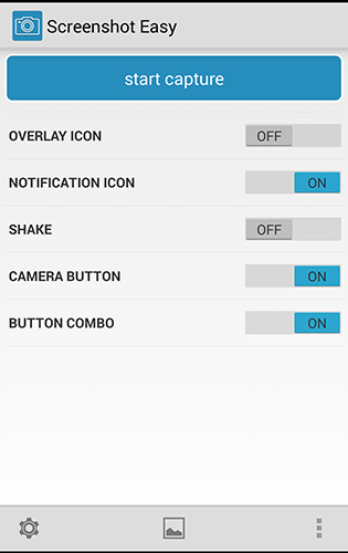 Скріншот програми Screenshot easy на Андроїд телефон або планшет.