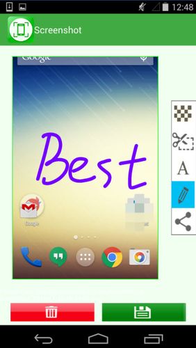 Screenshots of Screenshot program for Android phone or tablet.
