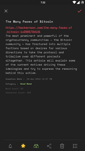 Скріншот додатки Scrittor - A simple note для Андроїд. Робочий процес.