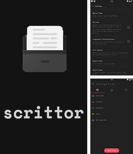 Baixar grátis Scrittor - A simple note apk para Android. Aplicativos para celulares e tablets.