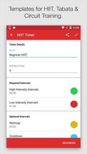 Seconds Pro: Interval Timer を無料でアンドロイドにダウンロード。携帯電話やタブレット用のプログラム。