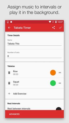 Seconds Pro: Interval Timer app for Android, download programs for phones and tablets for free.