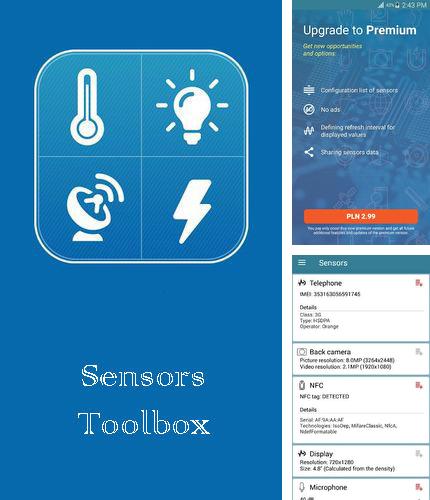 Кроме программы Screener для Андроид, можно бесплатно скачать Sensors toolbox на Андроид телефон или планшет.