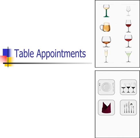 Table Appointments