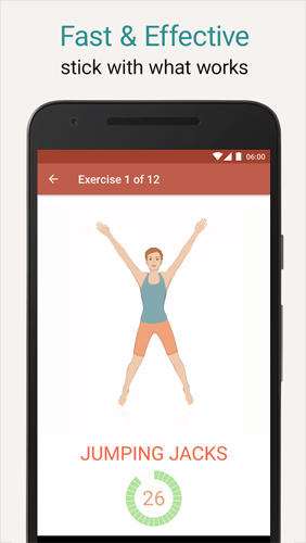 Laden Sie kostenlos Seven: Workout für Android Herunter. Programme für Smartphones und Tablets.