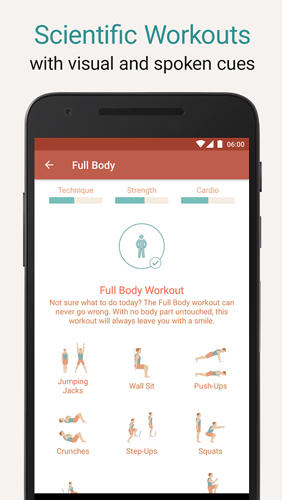 Application Seven: Workout pour Android, télécharger gratuitement des programmes pour les tablettes et les portables.