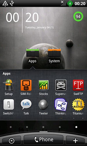 Baixar grátis SiMi folder widget para Android. Programas para celulares e tablets.