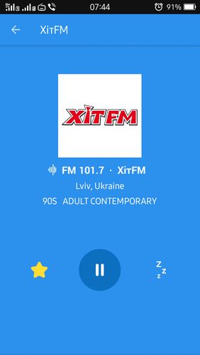 Les captures d'écran du programme Simple radio - Free live FM AM pour le portable ou la tablette Android.