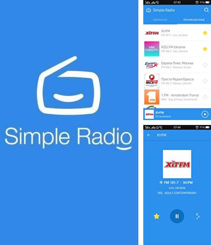 Besides Google Android program you can download Simple radio - Free live FM AM for Android phone or tablet for free.