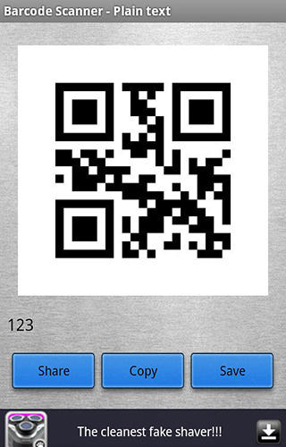 アンドロイド用のアプリQR code: Barcode scanner 。タブレットや携帯電話用のプログラムを無料でダウンロード。