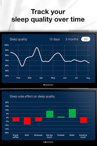 Die App Sleep cycle: Alarm clock für Android, Laden Sie kostenlos Programme für Smartphones und Tablets herunter.