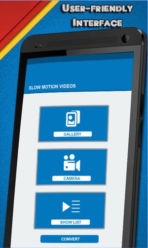 Slow motion video を無料でアンドロイドにダウンロード。携帯電話やタブレット用のプログラム。