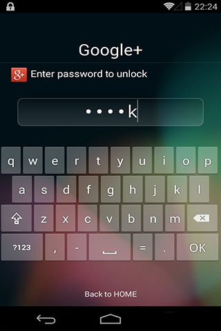 Screenshots of Smart AppLock program for Android phone or tablet.