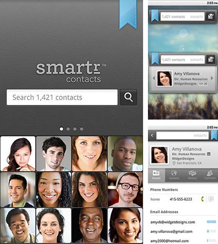 Baixar grátis Smartr contacts apk para Android. Aplicativos para celulares e tablets.