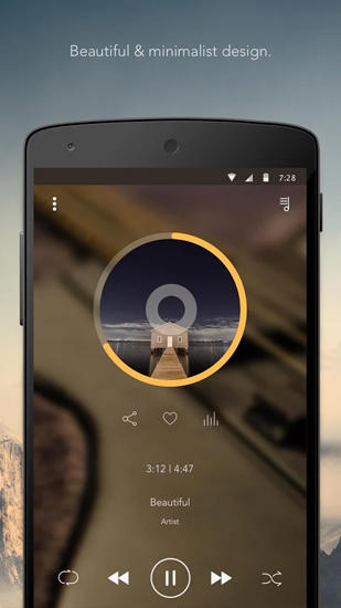 Pure music widget app for Android, download programs for phones and tablets for free.