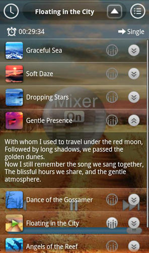 Die App Sound sleep: Deluxe für Android, Laden Sie kostenlos Programme für Smartphones und Tablets herunter.