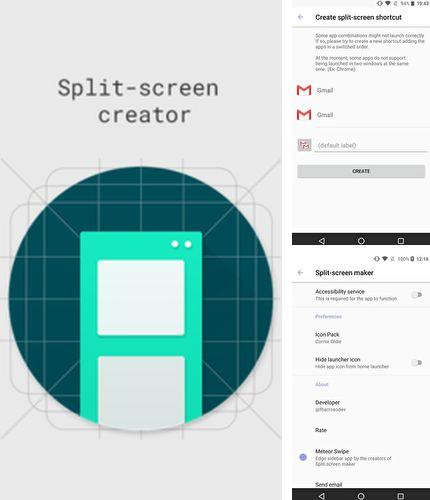 Кроме программы Square home для Андроид, можно бесплатно скачать Split-screen creator на Андроид телефон или планшет.