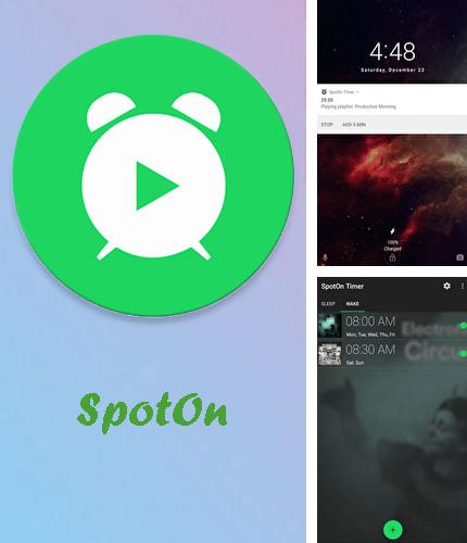 Бесплатно скачать программу SpotOn - Sleep & wake timer for Spotify на Андроид телефоны и планшеты.