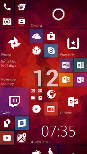 Les captures d'écran du programme SquareHome 2 pour le portable ou la tablette Android.