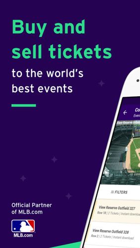 Безкоштовно скачати StubHub - Tickets to sports, concerts & events на Андроїд. Програми на телефони та планшети.