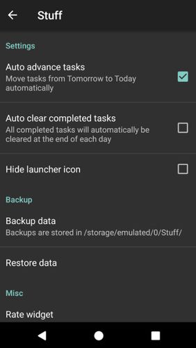 Скачати Stuff - Todo widget для Андроїд.