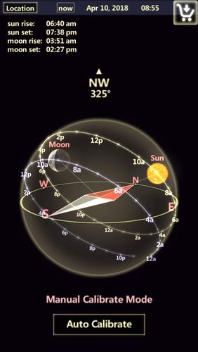 Sun & Moon tracker を無料でアンドロイドにダウンロード。携帯電話やタブレット用のプログラム。